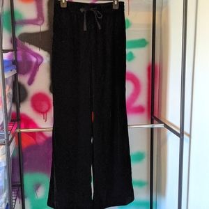 Nwt Zara Black Velvet Trousers 